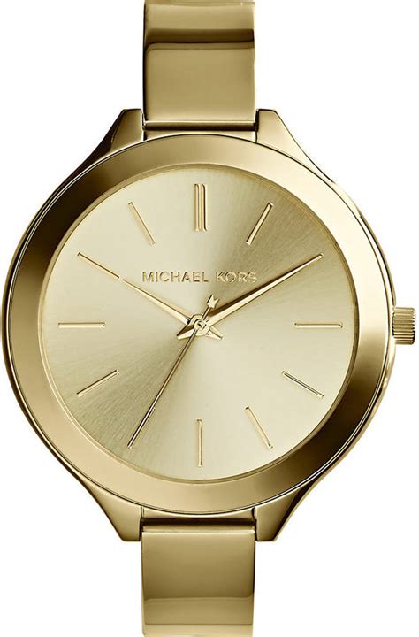 michael kors women's slim runway gold tone watch mk3275|Michael Kors runway watch.